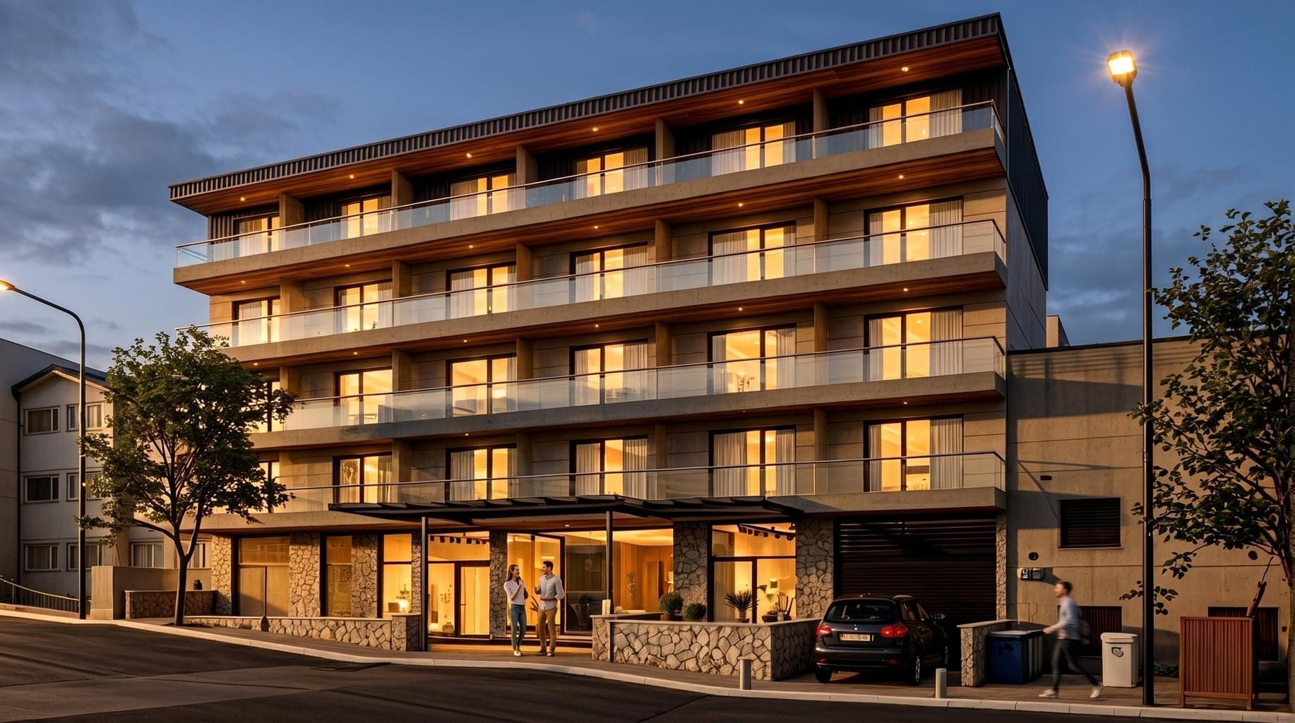 Fachada norte — Edificio Belvedere II